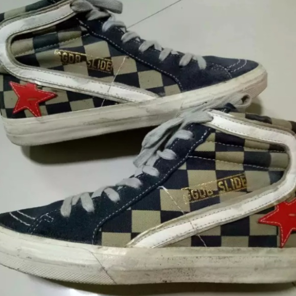 Golden Goose Deluxe Brand SLIDE Checkered EU37